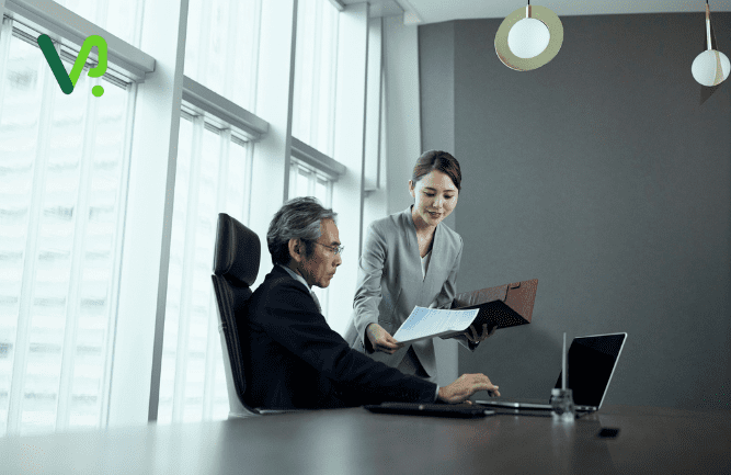Virtual assistant managing administrative tasks efficiently