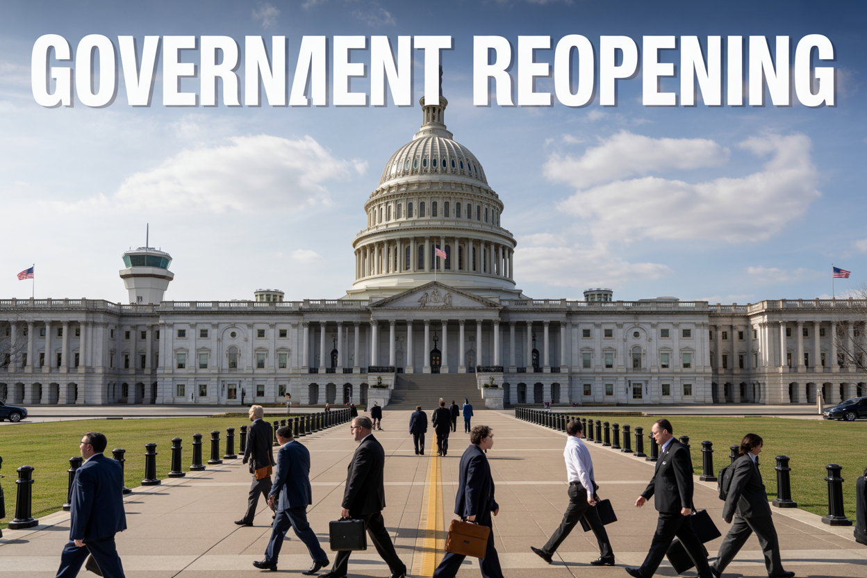 U.S. Capitol Building where Congress voted to end government shutdown