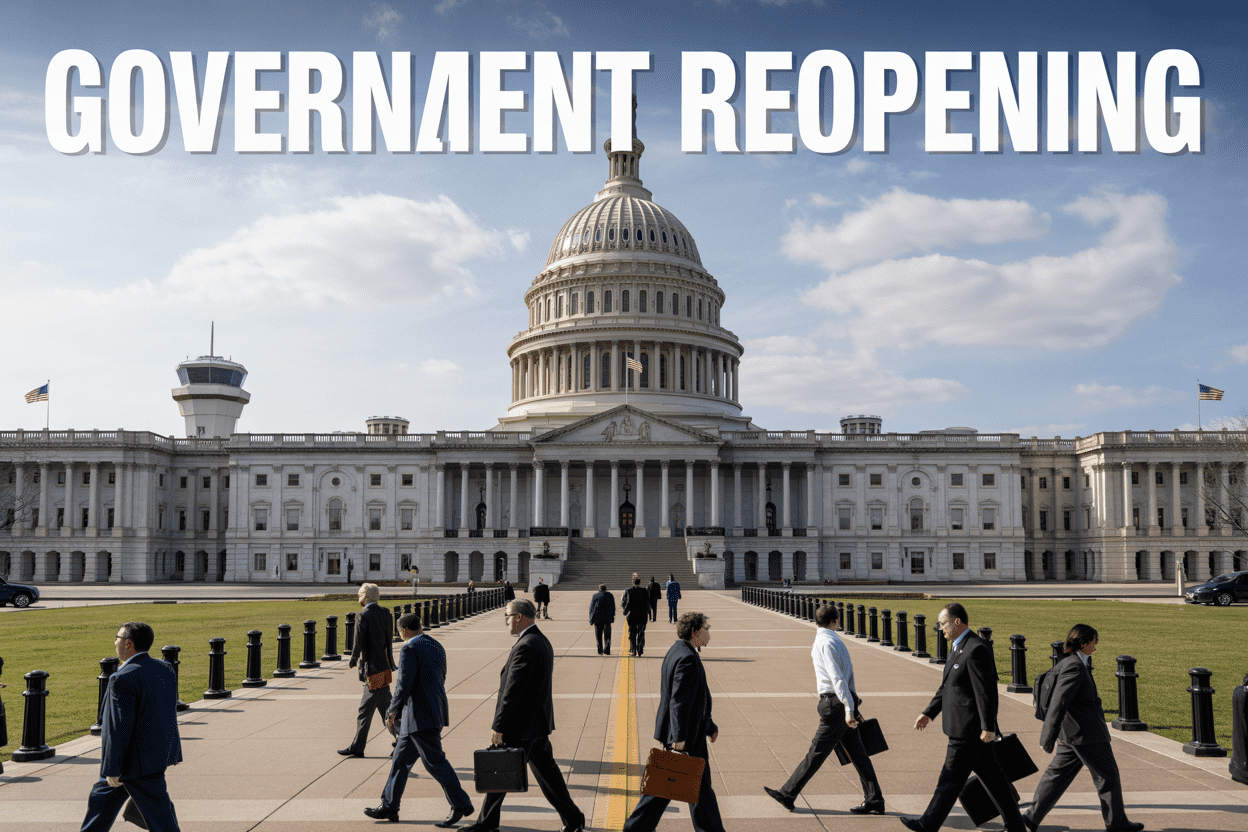 U.S. Capitol Building where Congress voted to end government shutdown